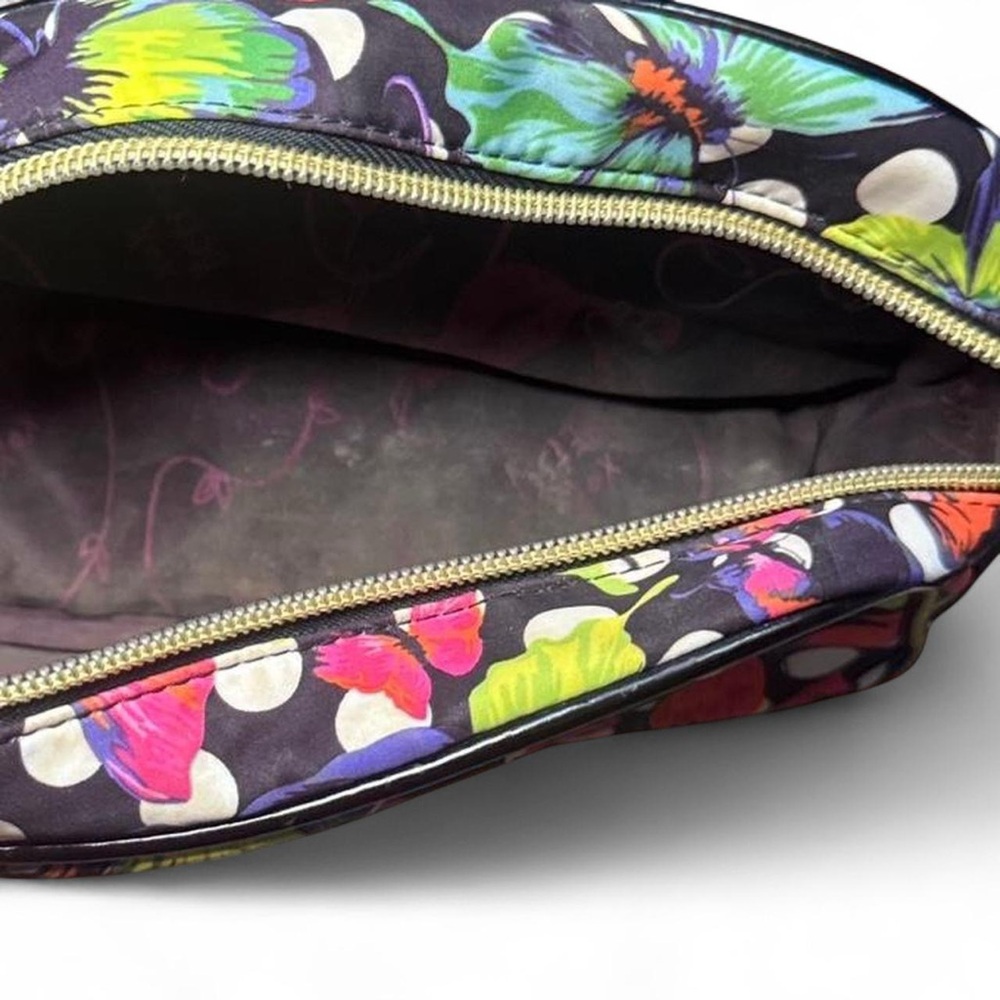 Betsey Johnson VTG 2000s Butterfly Colorful Polka Dot Cosmetic Makeup Bag — OS - Picture 6 of 8